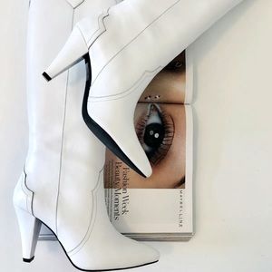 Anine Bing Calypso Boots white $599.00